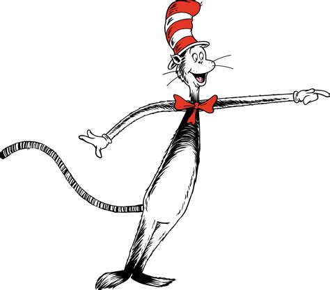The Cat In The Hat Clip Art Dr Seuss Png Download 1117983 Free