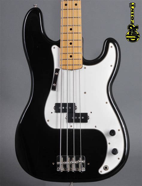 1974 Fender Precision Bass Black Only 385kg Vi74fepbblk621422