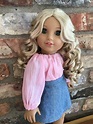 Genevieve Custom OOAK American Girl Doll Caroline Blonde Curly | Etsy