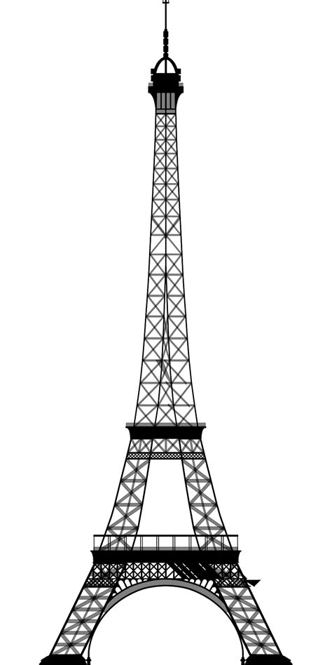 Eiffel Tower Silhouette Drawing Free Image Download