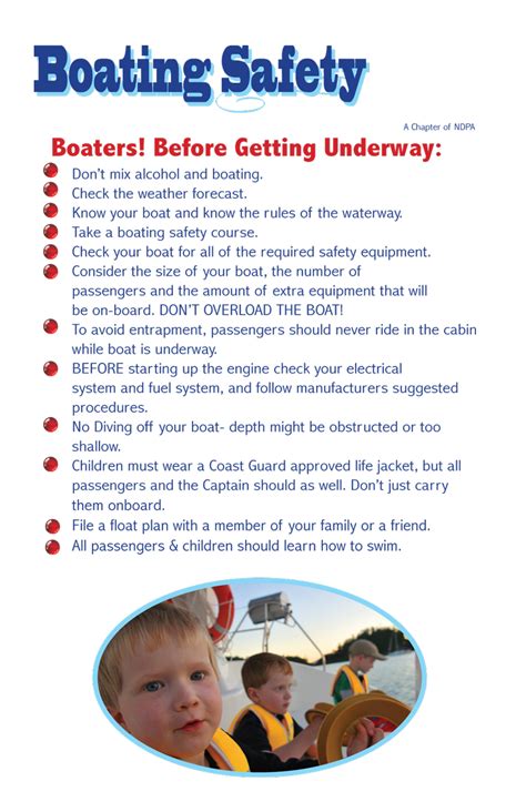 Boating Safety End Drowning Now Water Safety