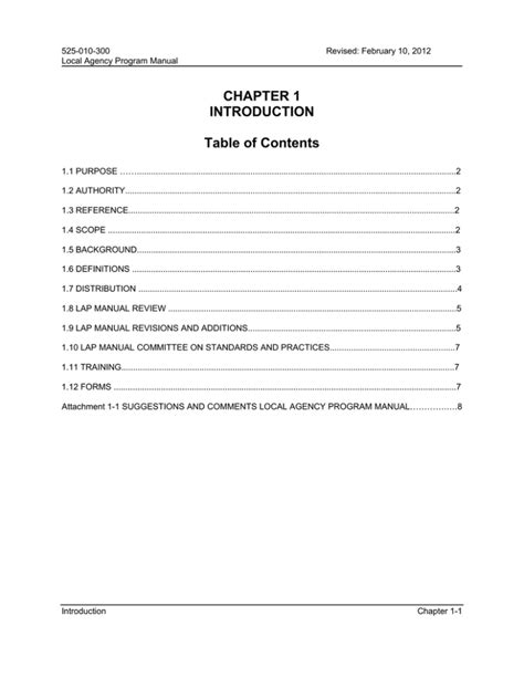 Chapter 1 Introduction Table Of Contents