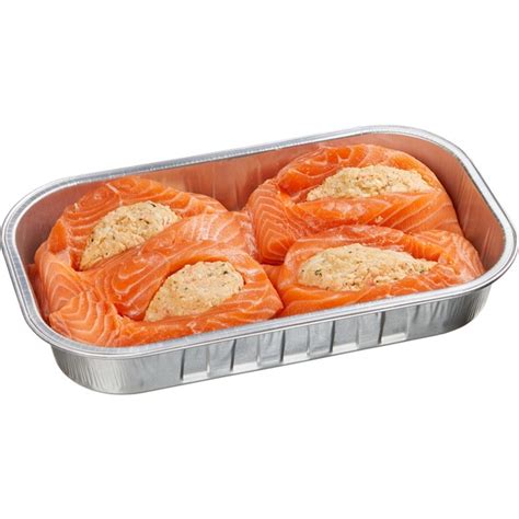 Grab a fork it's stuffed salmon time! Costco Salmon Stuffing Recipe / Stuffed Salmon Recipe ...