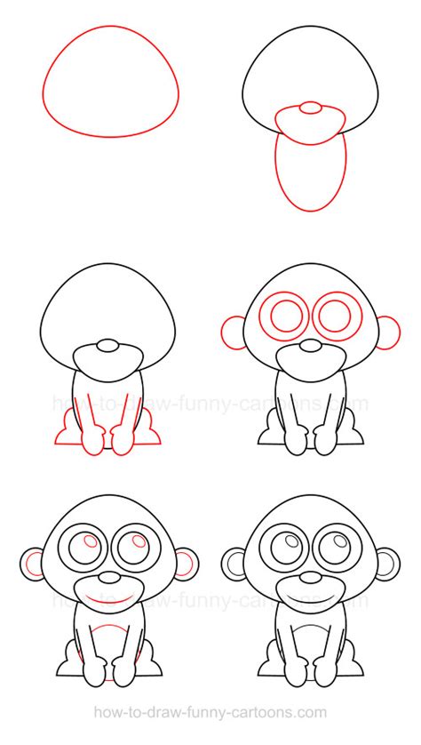 Learn how to draw a cheetah step by step. How to draw a monkey