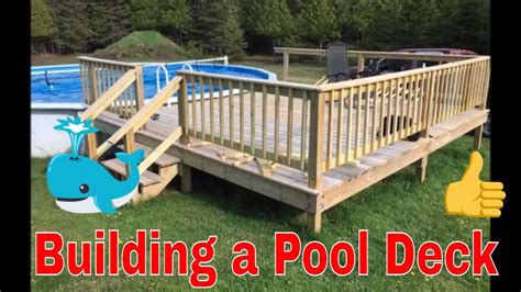 Building A 16x16 Pool Deck Youtube