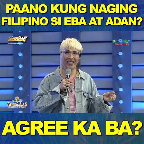 Paano Kung Naging Filipino Si Eba At Adan 😅😅😅 Vice Ganda Kung