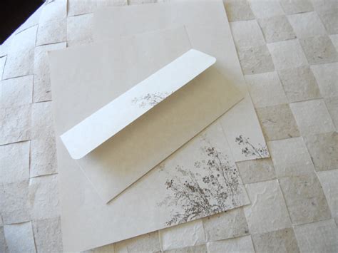 Large Parchment Paper Stationery Set Writing Paper Hand Cut Etsy Canada