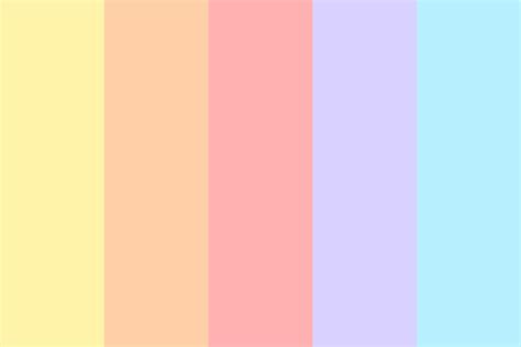 Light Rainbow Color Palette Color Palette Rainbow Palette Color