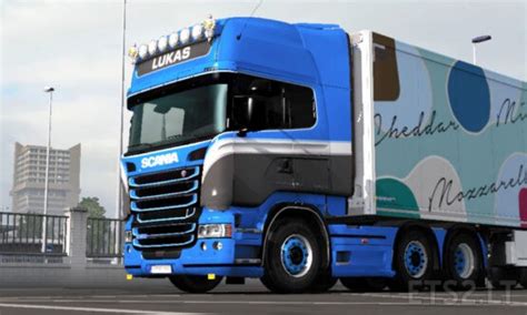 Scania Rjl Lukas Transport Skin Greek Euro Truck Simulator