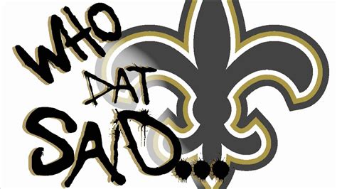 New Orleans Saints Who Dat Svg Nfl Svg Eps Dxf Png Digital File Svg Sporty Chegos Pl