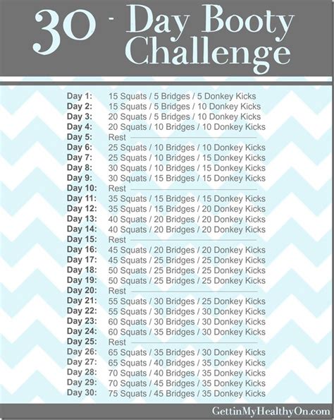 30 Day Booty Challenge