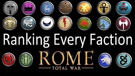 Ranking Every Rome Total War Faction Youtube