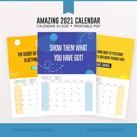 Positive Printable Calendar 2021 Printable Calendar Calendar Cool
