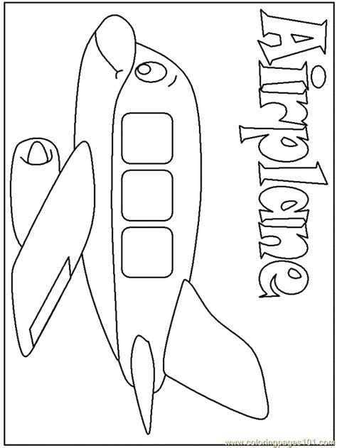 Air Transportation Vehicle Coloring Page - Coloring Home