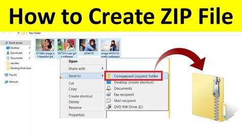 How To Create Zip File In Windows 10 Of 2019 Youtube