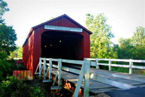 Red Covered Bridge Near Princeton Illinois A Photo On Flickriver