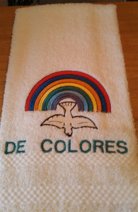De Colores Rainbow Dove Towel Dove Towel Rainbow Towels Rainbow