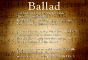 Ballad Definition and Examples | Poetry - PoetrySoup.com