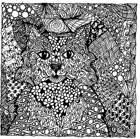 Cat Tangle Cat Doodle Doodle Art Doodles Zentangles Dog Images
