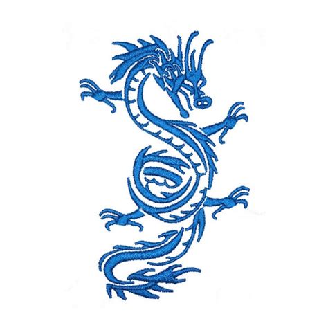 Dragon Embroidery Design Instant Download Etsy