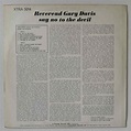 Reverend Gary Davis Say No To The Devil LP | Buy from Vinylnet