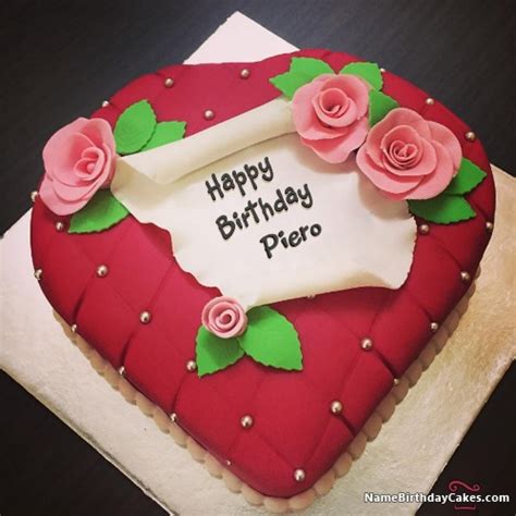Happy Birthday Piero Cakes Cards Wishes