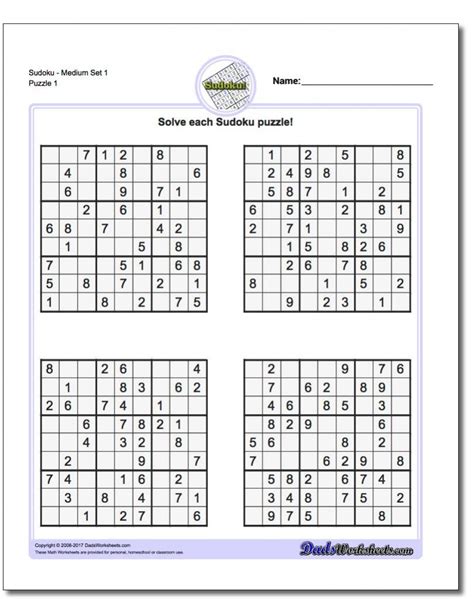 Sudoku Printable Sudoku 4 Per Page Pdf Printable Sudoku Free