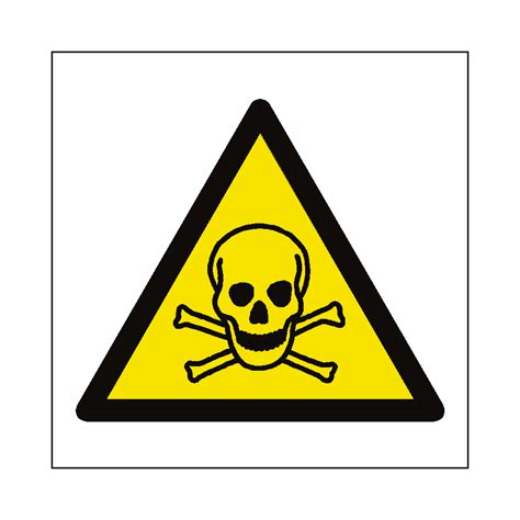 Toxic Material Hazard Symbol Sign Safety Uk