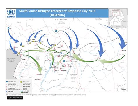 Document Uganda South Sudan Refugee Influx Map