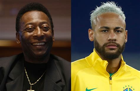 pele responds as neymar closes in on his brazil record