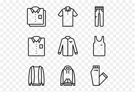 Vector Clothes Icon Clothing Icon Pack Hd Png Download Vhv