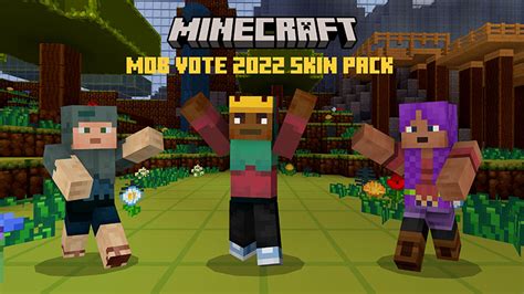 Mob Vote Skin Pack 2022 By Minecraft Minecraft Skin Pack Minecraft