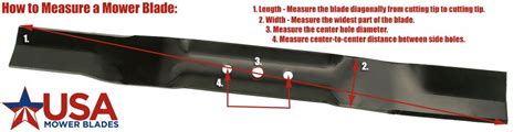 How To Measure A Lawn Mower Blade Usa Mower Blades