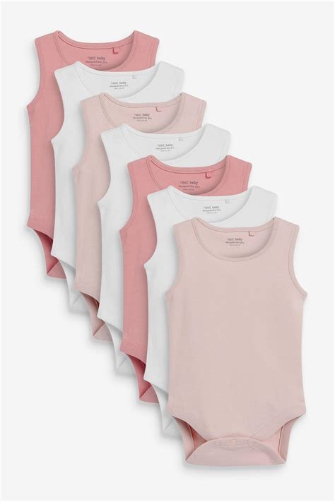 Buy Baby 7 Pack Vest Bodysuits 0mths 3yrs From The Next Uk Online Shop