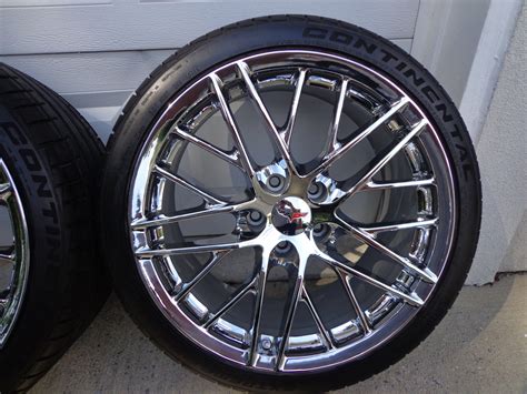 Fs For Sale C6 Oem Zr1 Chrome Wheels And Tires Corvetteforum