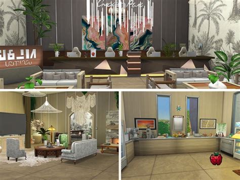 The Sims Resource Amity Spa Hotel By Melapples Sims 4 Downloads