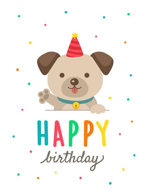 Birthday Cards With Cute Cartoon Dog 556225 Download