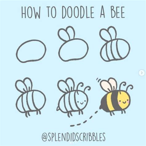 How To Draw Bee Step By Step The Smart Wander