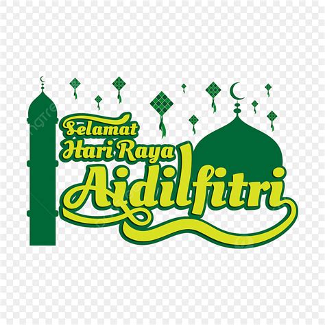 Selamat Hari Raya Aidilfitri Color Verde Png Islam Musulmán Ramadán
