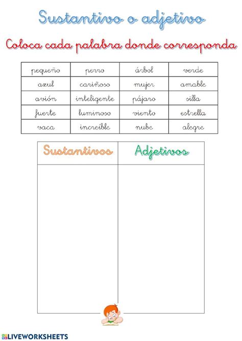 The Spanish Language Worksheet For Students To Learn With Their Own