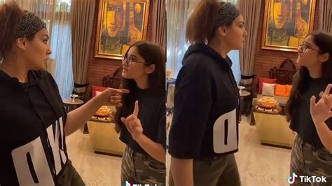 Raveena Tandon Cute Fight With Daughter Rasha Thadani In Her Latest Tiktok Video Youtube