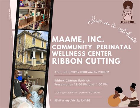 maame inc community perinatal wellness center ribbon cutting breastfeed durham