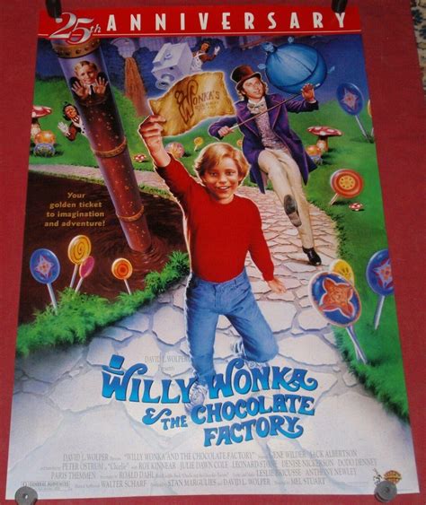 Willy Wonka And The Chocolate Factory Movie Poster 27x40 Ds Gene Wilder 25th Ann 3779089575