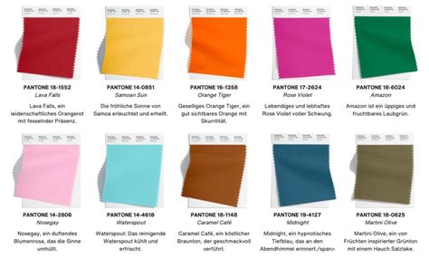 Die Pantone Trendfarben 2022 Für Frühling And Sommer