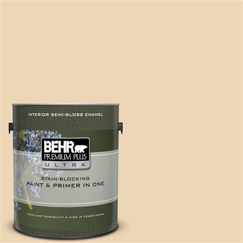 BEHR Premium Plus Ultra 1 Gal 330E 3 Sensible Hue Semi Gloss Enamel