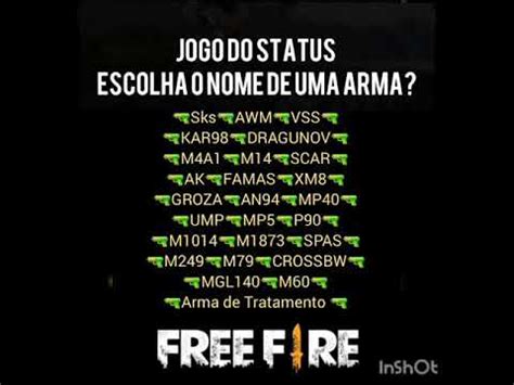 Grab weapons to do others in and supplies to bolster your chances of survival. Free Fire Jogo do Status pra Whatsapp ( Free Fire ...