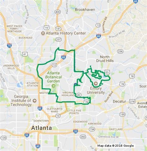 Exploring Atlanta Ga A City Limits Map Guide Map Of Counties In