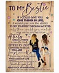 To My Bestie Canvas, Best Friend - If I Could Give You One Thing In ...