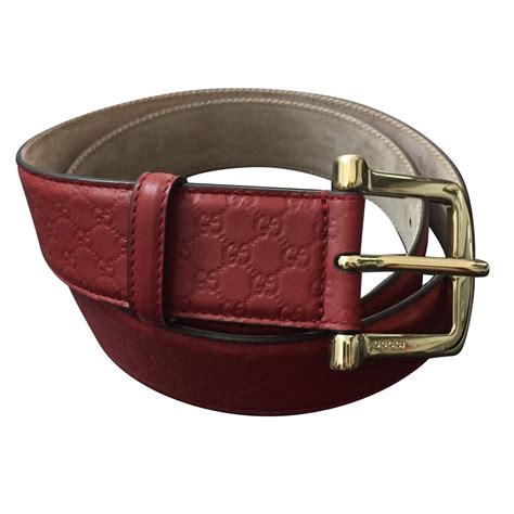 Gucci Belts Red Leather Ref82607 Joli Closet