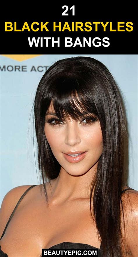 Black Hairstyles With Bangs Bob Haircut With Bangs Bob Hairstyles With